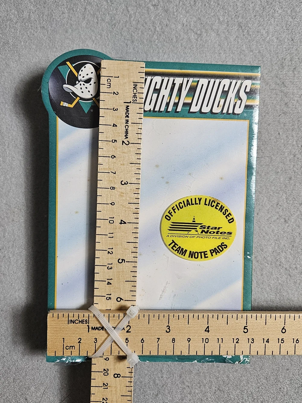 Vintage 90s NHL Mighty Ducks Star Notes Notepads 4 Pack